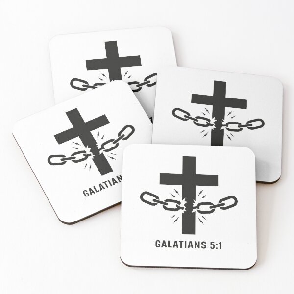 Item preview, Galatians 5:1 – Set Free Black designed and sold by SimplySelim.