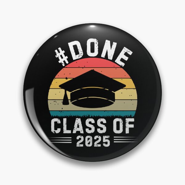 Item preview, Funny Retro Sunset Done Class Of  2025 Graduate Class Of 2025 Senior Funny Graduation  designed and sold by MotivaChic.
