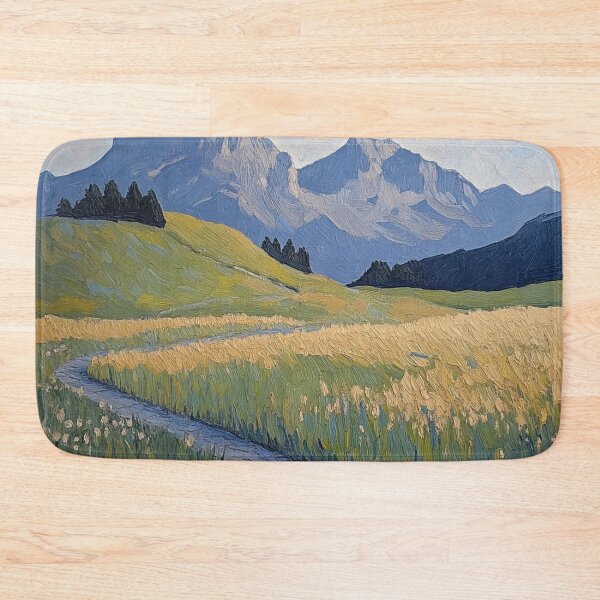 Item preview, Mountain | Post-impressionist painting style designed and sold by ComicsFactory.