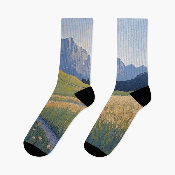 Item preview, Mountain | Post-impressionist painting style designed and sold by ComicsFactory.