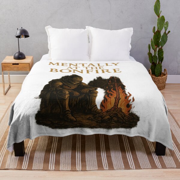 Item preview, Mentally at the Bonfire – Dark Souls Inspired Funny designed and sold by Funny Mood Apparel.