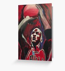 Michael Jordan Greeting Card