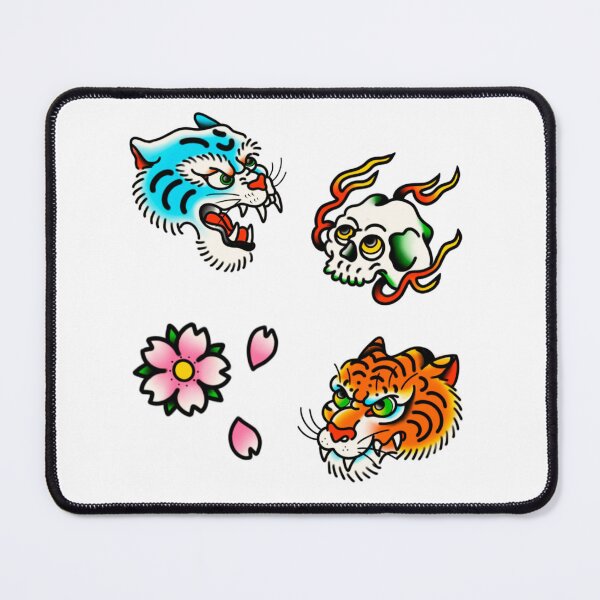 Item preview, Japanese trad sticker sheet designed and sold by Sillysoybeantattoos.