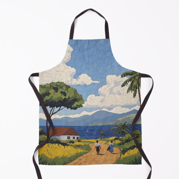 Item preview, Mozambique landscape | Post-impressionist painting style designed and sold by ComicsFactory.