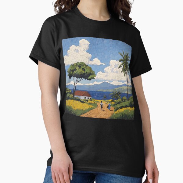 Item preview, Mozambique landscape | Post-impressionist painting style designed and sold by ComicsFactory.