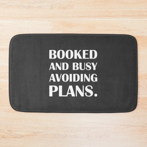 Item preview, Booked and Busy Avoiding Plans. / Introvert Joke Funny T-Shirt Label designed and sold by introvertvibes.