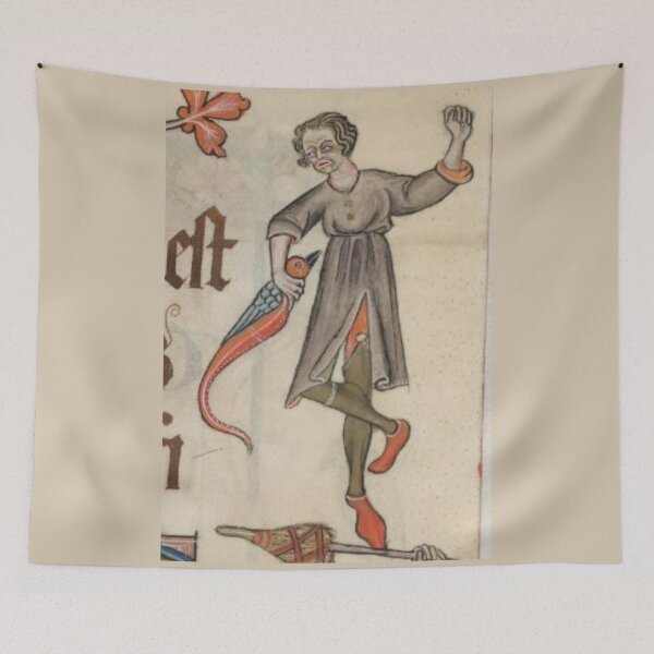 Item preview, "And I grabbed the bird", medieval painting 9th century AD designed and sold by PatronesKawai.