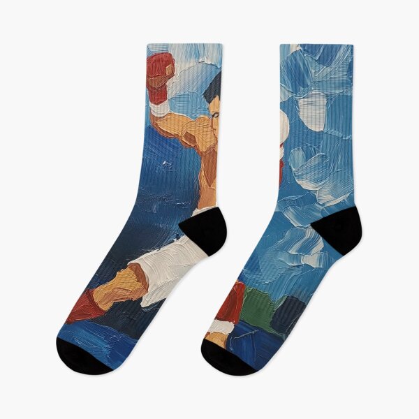 Item preview, Muay Thai fighter | Post-impressionist painting style designed and sold by ComicsFactory.