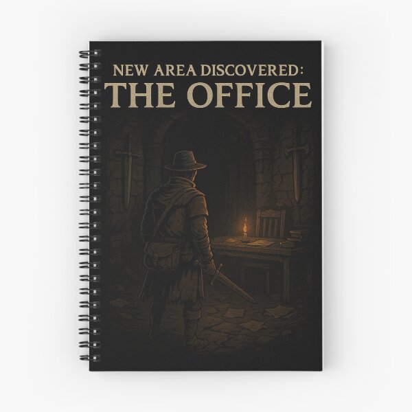Item preview, New Area Discovered: The Office – Gamer Work Life Parody  designed and sold by Funny Mood Apparel.