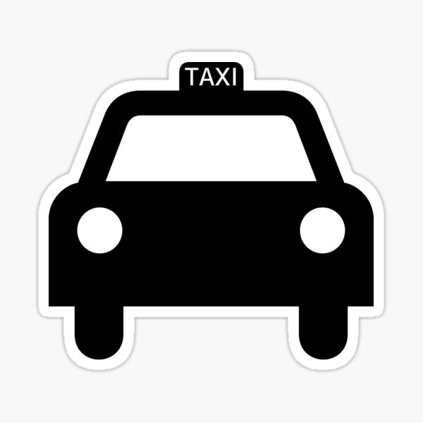 "Taxi Cab" Sticker for Sale by Reethes Redbubble