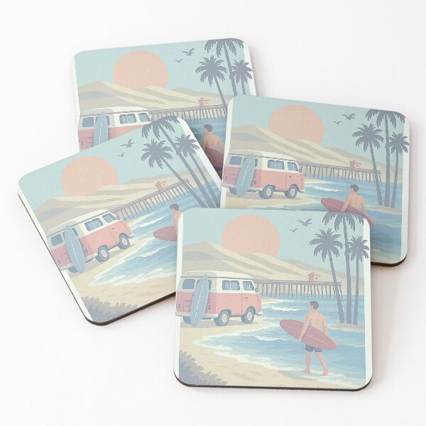Item preview, PISMO BEACH (Retro) designed and sold by RetroCoastalArt.