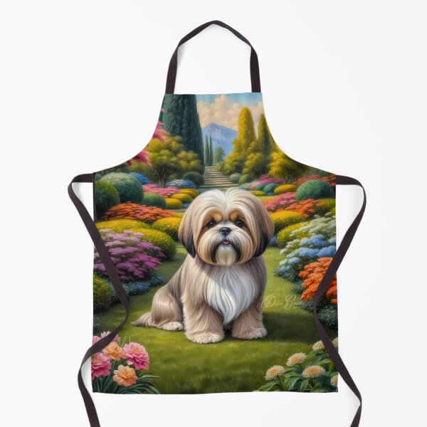 Item preview, Cleo Lhasa Apso Dog Portrait Painting designed and sold by Heart and Soul Studio.