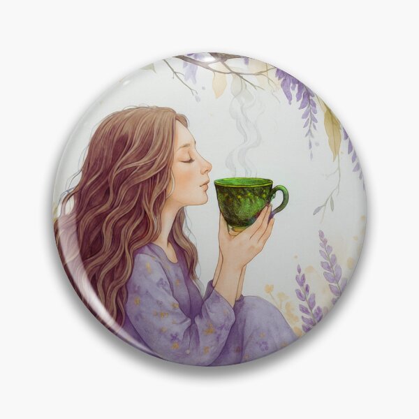Item preview, Serene Wisteria Garden Tea Art – Peaceful Floral Wall Decor Print designed and sold by BeaconMarketing.