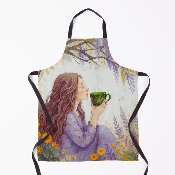 Item preview, Serene Wisteria Garden Tea Art – Peaceful Floral Wall Decor Print designed and sold by BeaconMarketing.