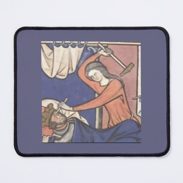 Item preview, "Don't move, this won't hurt," medieval painting, 9th century AD designed and sold by PatronesKawai.