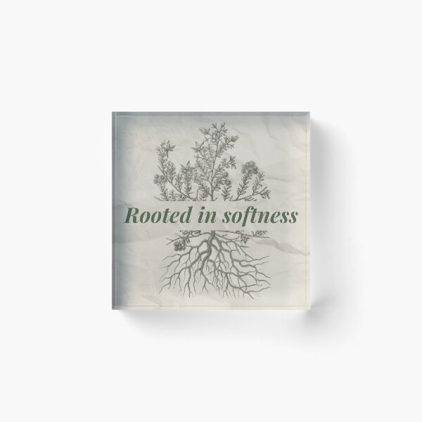 Item preview, Rooted in Softness - Botanical Illustration and Quote designed and sold by Leaf & Layer.