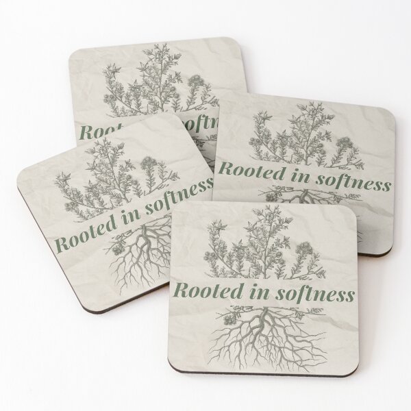 Item preview, Rooted in Softness - Botanical Illustration and Quote designed and sold by Leaf & Layer.