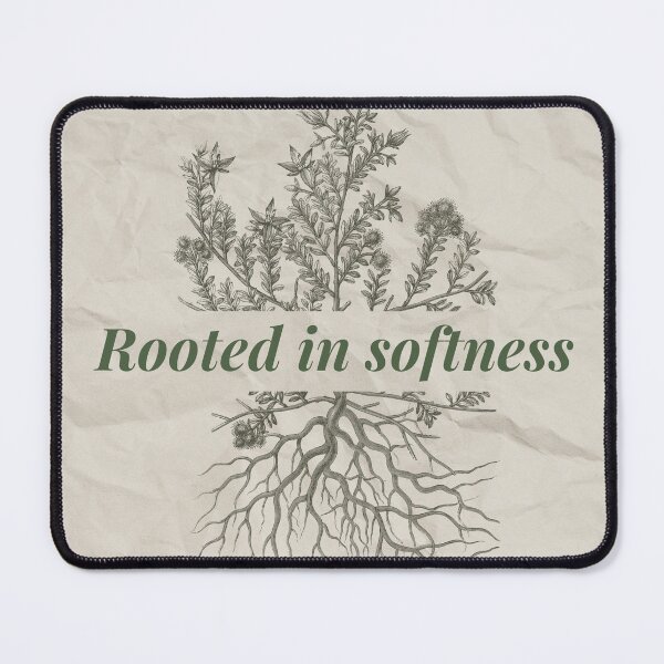 Item preview, Rooted in Softness - Botanical Illustration and Quote designed and sold by Leaf & Layer.