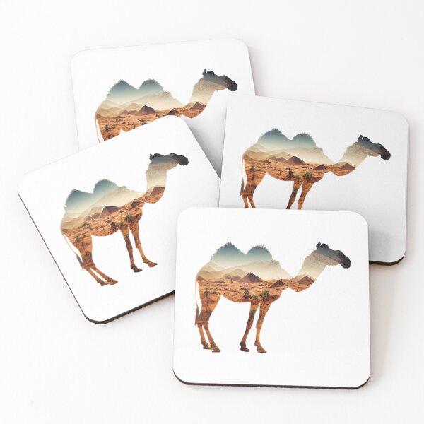 Item preview, Camel in Desert: Double Exposure Art designed and sold by ShadowAndSlate.