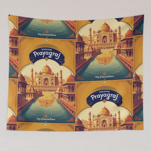 Item preview, Prayagraj India Vintage Travel Tourism  designed and sold by TravelersGems.