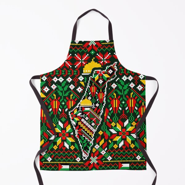 Item preview, Palestine Map Tatreez Embroidery Style designed and sold by BluedarkArt.