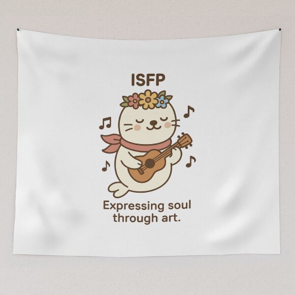 Item preview, ISFP Kawaii | Soulful Artist Seal MBTI Cute designed and sold by SealSquad.
