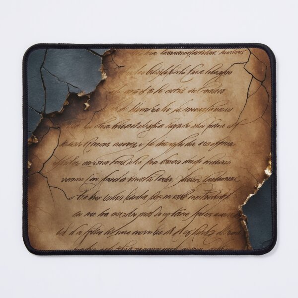 Item preview, Burnt Edges Manuscript – Vintage Ink on Cracked Parchment designed and sold by sneidere9dace.