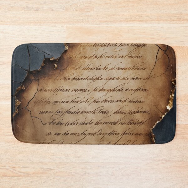 Item preview, Burnt Edges Manuscript – Vintage Ink on Cracked Parchment designed and sold by sneidere9dace.