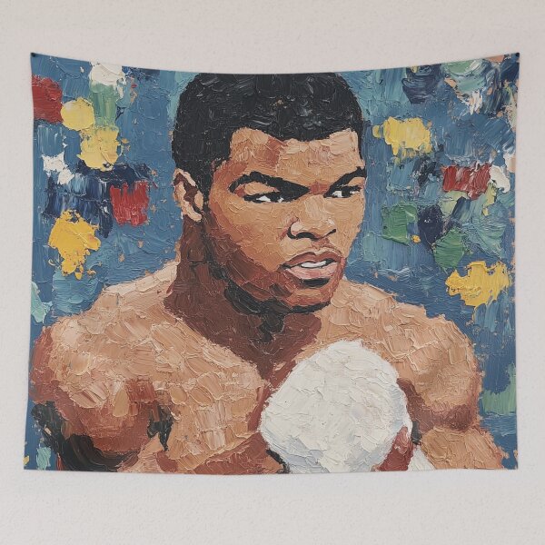 Item preview, Muhammad Ali | Post-impressionist painting style designed and sold by ComicsFactory.