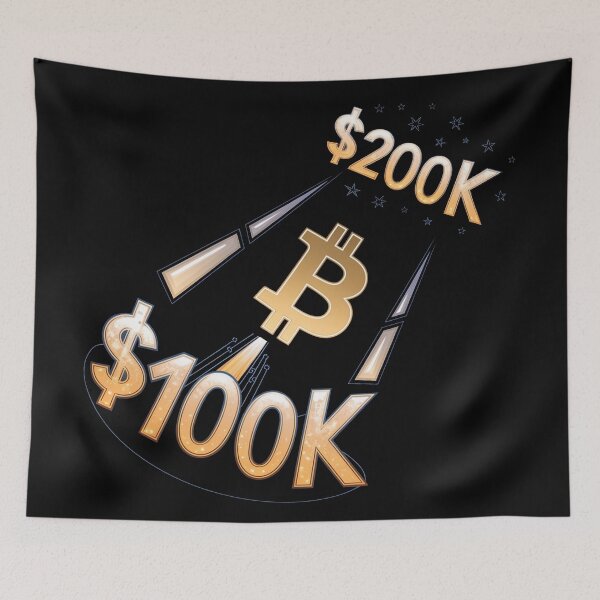 Item preview, Bitcoin to the moon, next stop 200k, bitcoin crypto designed and sold by NoetherSym.
