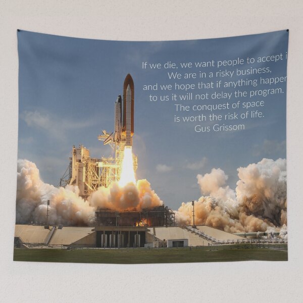Item preview, The conquest of space is worth the risk of life. designed and sold by Alaskandreamer.
