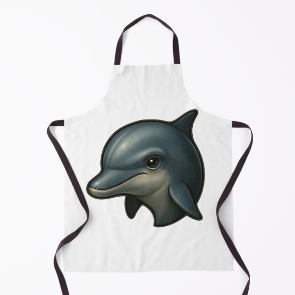 Item preview, Realistic dolphin head – oceanic animal logo in premium look designed and sold by KnlDsgn.