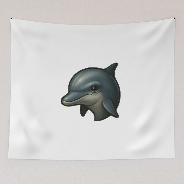 Item preview, Realistic dolphin head – oceanic animal logo in premium look designed and sold by KnlDsgn.