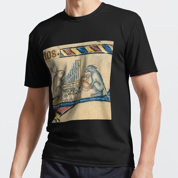 Item preview, "The Pianist and the Workman", medieval painting, 11th century AD designed and sold by PatronesKawai.
