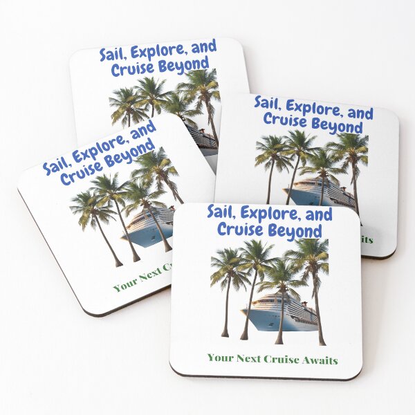 Item preview, Stylish Cruise Ship with Inspiring Slogans – Adventure & Travel Art designed and sold by azersan.