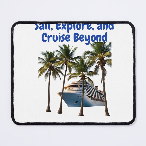 Item preview, Stylish Cruise Ship with Inspiring Slogans – Adventure & Travel Art designed and sold by azersan.