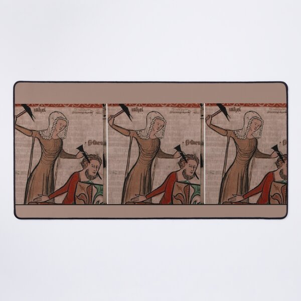 Item preview, "Then I'll cut off just the tips", medieval painting, 11th century AD designed and sold by PatronesKawai.