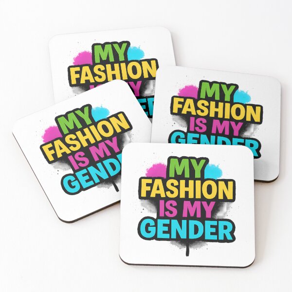 Item preview, My Fashion Is My Gender – Bold Typography Art designed and sold by Haus Of Sin.