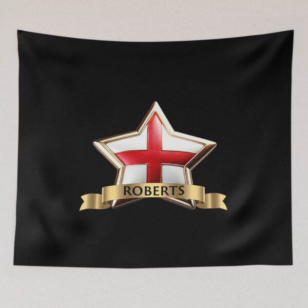 Item preview, Roberts Star Crest  St George Cross & Golden Family Banner designed and sold by Highlandkings.