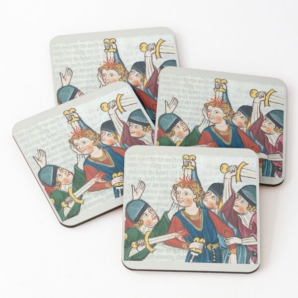 Item preview, "Hey!!, it was a practice", medieval painting 6th century AD designed and sold by PatronesKawai.