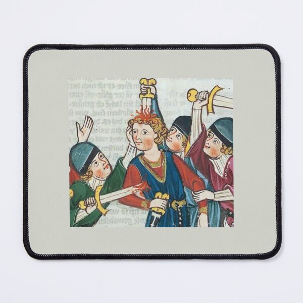 Item preview, "Hey!!, it was a practice", medieval painting 6th century AD designed and sold by PatronesKawai.