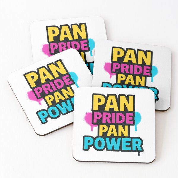 Item preview, PAN PRIDE PAN POWER – Bold Typography Design designed and sold by Haus Of Sin.