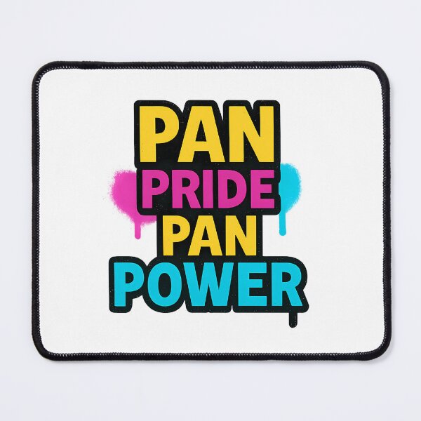 Item preview, PAN PRIDE PAN POWER – Bold Typography Design designed and sold by Haus Of Sin.