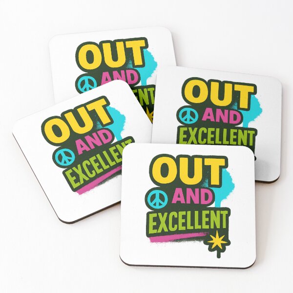Item preview, Out and Excellent – Bold Pride Poster designed and sold by Haus Of Sin.