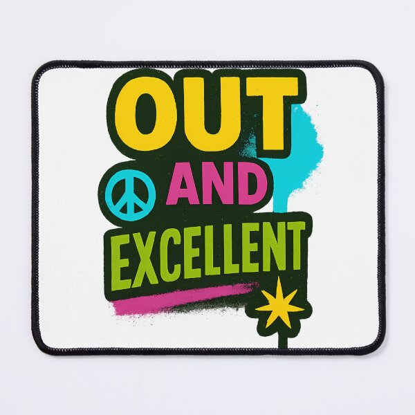 Item preview, Out and Excellent – Bold Pride Poster designed and sold by Haus Of Sin.