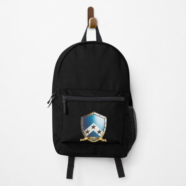 Item preview, Roberts Heraldic Shield Chevron of Valor with Black Stars on Blue designed and sold by Highlandkings.