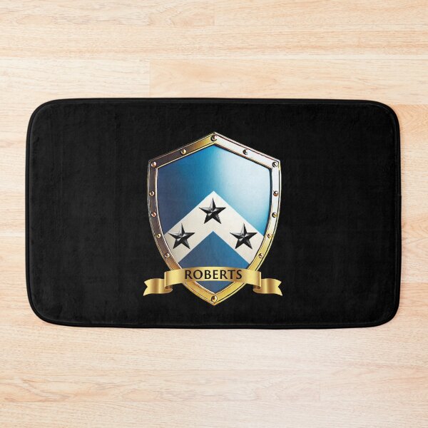 Item preview, Roberts Heraldic Shield  Chevron of Valor with Black Stars on Blue designed and sold by Highlandkings.
