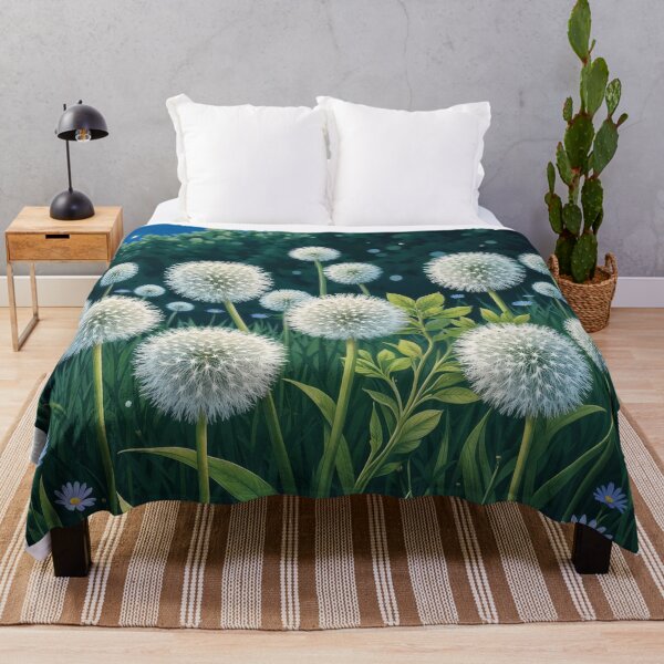 Item preview, dandelions in the meadow in the moonlight designed and sold by Mike Kiev art.
