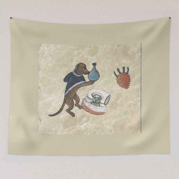 Item preview, "The Wise Dog of the Healing Arts", medieval painting, 11th century AD designed and sold by PatronesKawai.