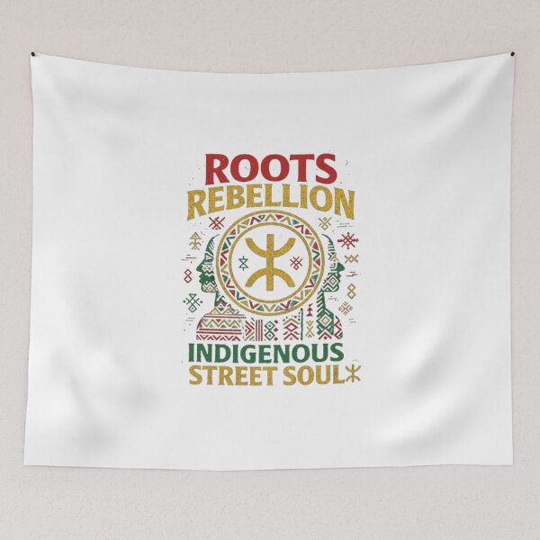 Item preview, Roots Rebellion – Indigenous Street Soul ⵣ designed and sold by salimarts5dz.